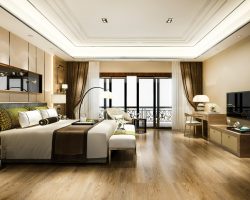 luxury-bedroom-suite-resort-high-rise-hotel-with-working-table